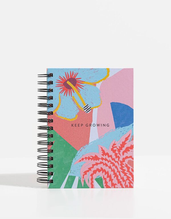 Cuaderno con estampa de flores